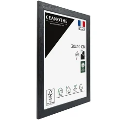 Cadre photo karma noir 30x40 cm Fabriqué en France