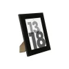 Cadre photo Lise - bois et verre - noir - 13x18 cm - Atmosphera