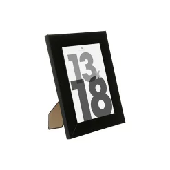 Cadre photo Lise - bois et verre - noir - 13x18 cm - Atmosphera