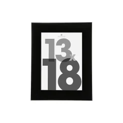 Cadre photo Lise - bois et verre - noir - 13x18 cm - Atmosphera