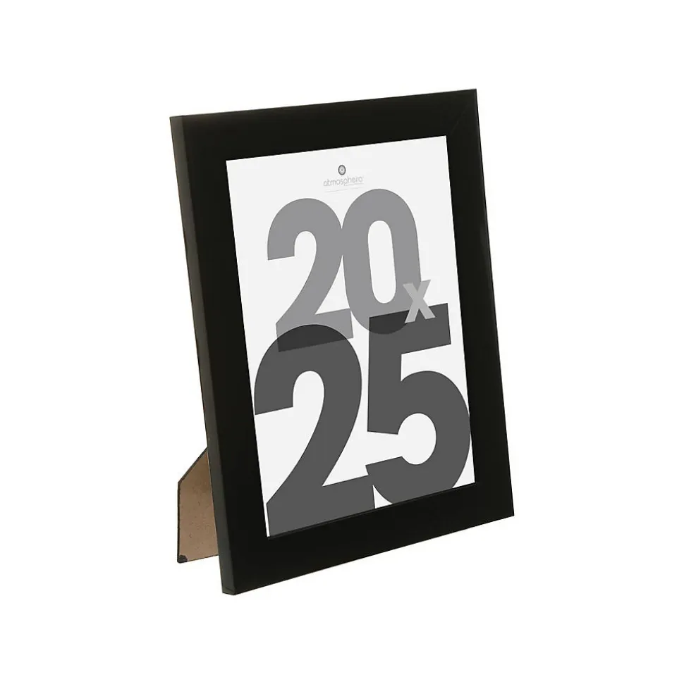Cadre photo Lise - bois et verre - noir - 20x25 cm - Atmosphera