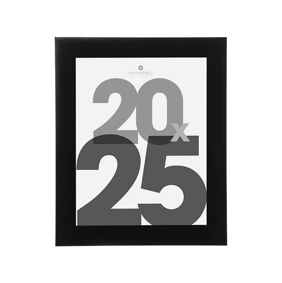 Cadre photo Lise - bois et verre - noir - 20x25 cm - Atmosphera