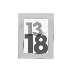 Cadre photo "Lise" - bois et verre - argent - 13x18 cm - Atmosphera