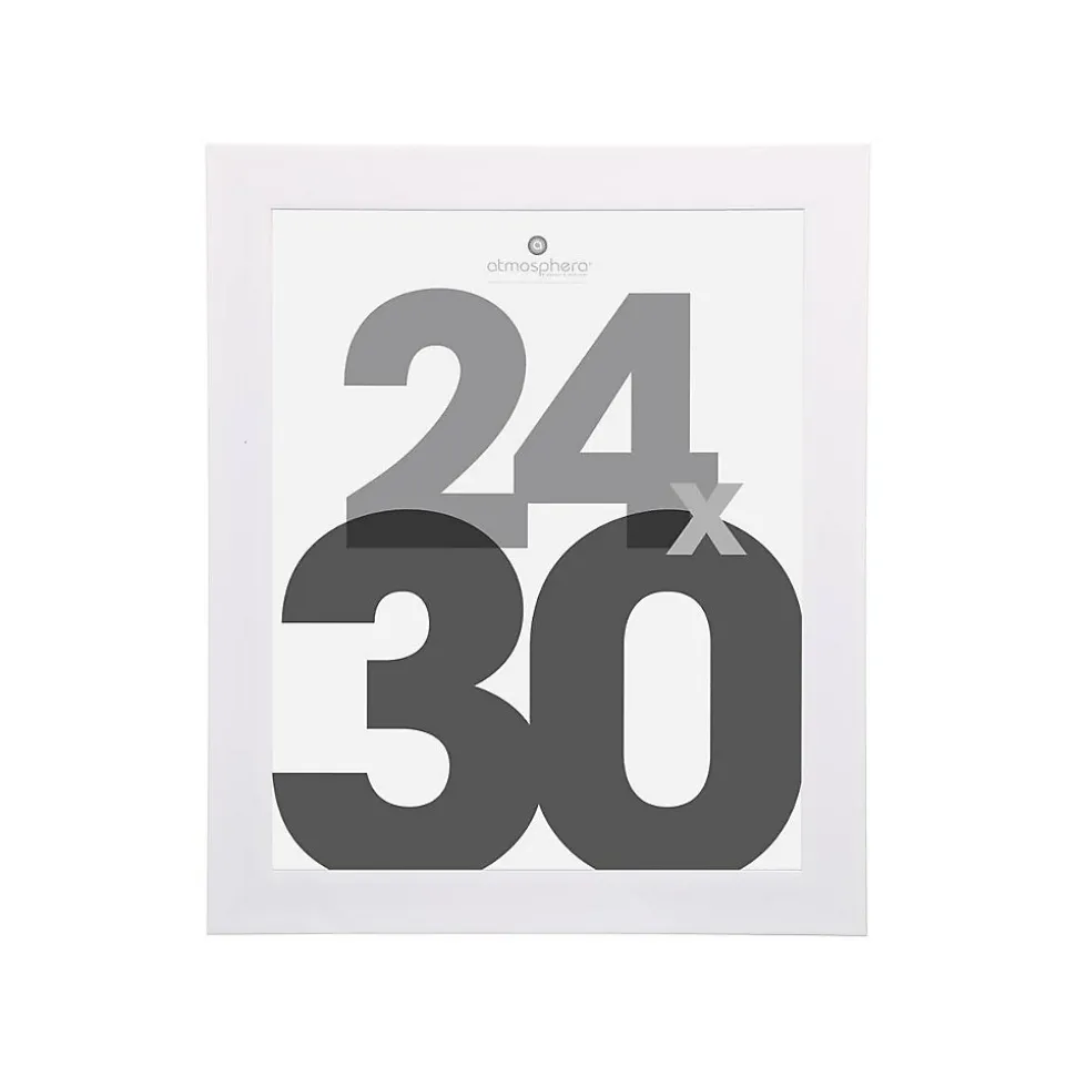 Cadre photo Lise - verre - blanc - 24x30 cm - Atmosphera