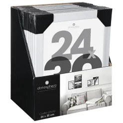 Cadre photo Lise - verre - blanc - 24x30 cm - Atmosphera