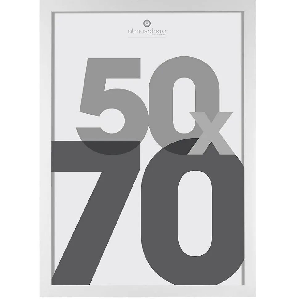 Cadre photo Lise - verre - blanc - 50x70 cm - Atmosphera