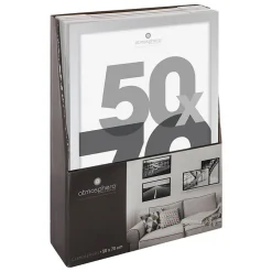 Cadre photo Lise - verre - blanc - 50x70 cm - Atmosphera