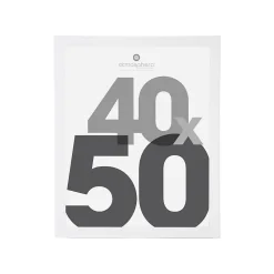 Cadre photo Lise - verre - blanc - 40x50 cm - Atmosphera