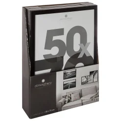 Cadre photo Lise - verre - noir - 50x70 cm - Atmosphera