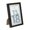 Cadre photo Manu - bois et verre - noir - 13x18 cm - Atmosphera