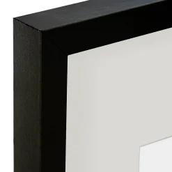 Cadre photo Manu - bois et verre - noir - 18x24 cm - Atmosphera