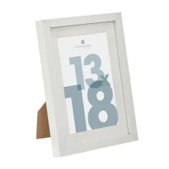 Cadre photo Manu - bois et verre - blanc - 13x18 cm - Atmosphera