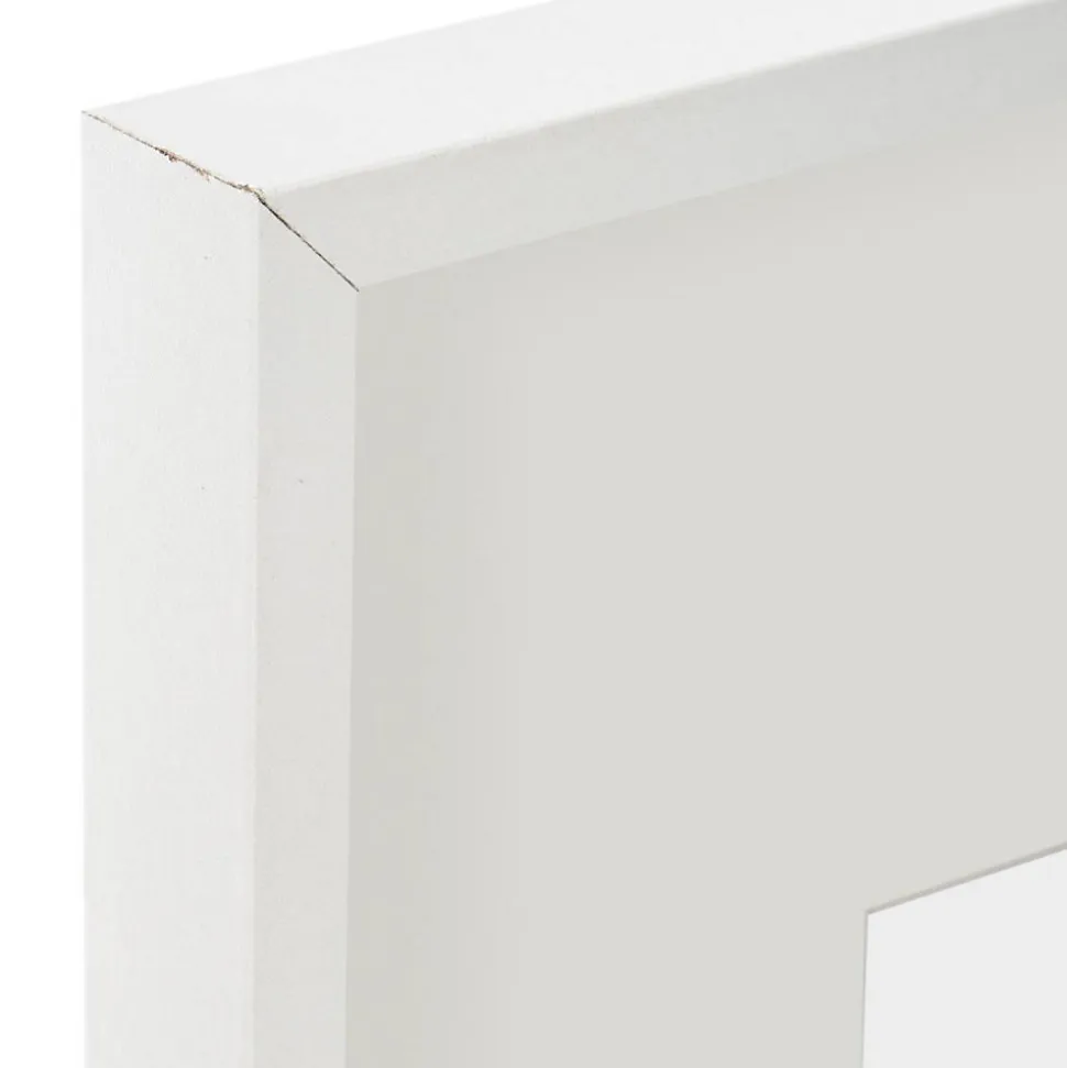 Cadre photo Manu - bois et verre - blanc - 21x30 cm - Atmosphera