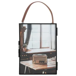 Cadre photo métal Donna 13x18cm noir - Atmosphera