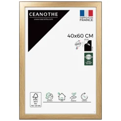 Cadre photo newton bois noir 40x60 cm Fabriqué en France