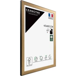 Cadre photo newton bois noir 40x60 cm Fabriqué en France
