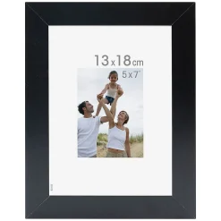 Cadre photo optimo noir 13x18 cm - Marque Française