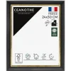 Cadre photo pandore noir doré 24x30 cm Fabriqué en France