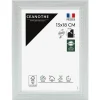Cadre photo perle gris clair 13x18 cm Fabriqué en France