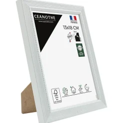 Cadre photo perle gris clair 13x18 cm Fabriqué en France