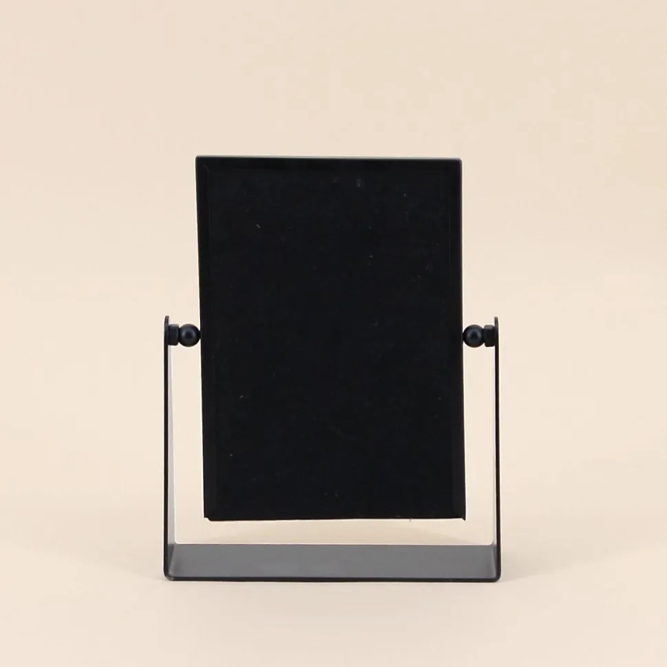 Cadre photo pivotant en métal noir 16,5x21cm