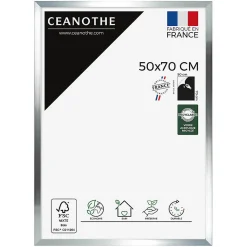 Cadre photo precious acier 50x70 cm Fabriqué en France