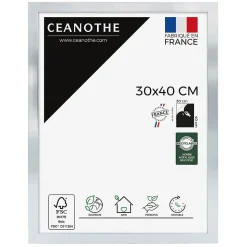 Cadre photo precious acier 30x40 cm Fabriqué en France