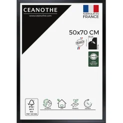 Cadre photo precious carbone 50x70 cm Fabriqué en France