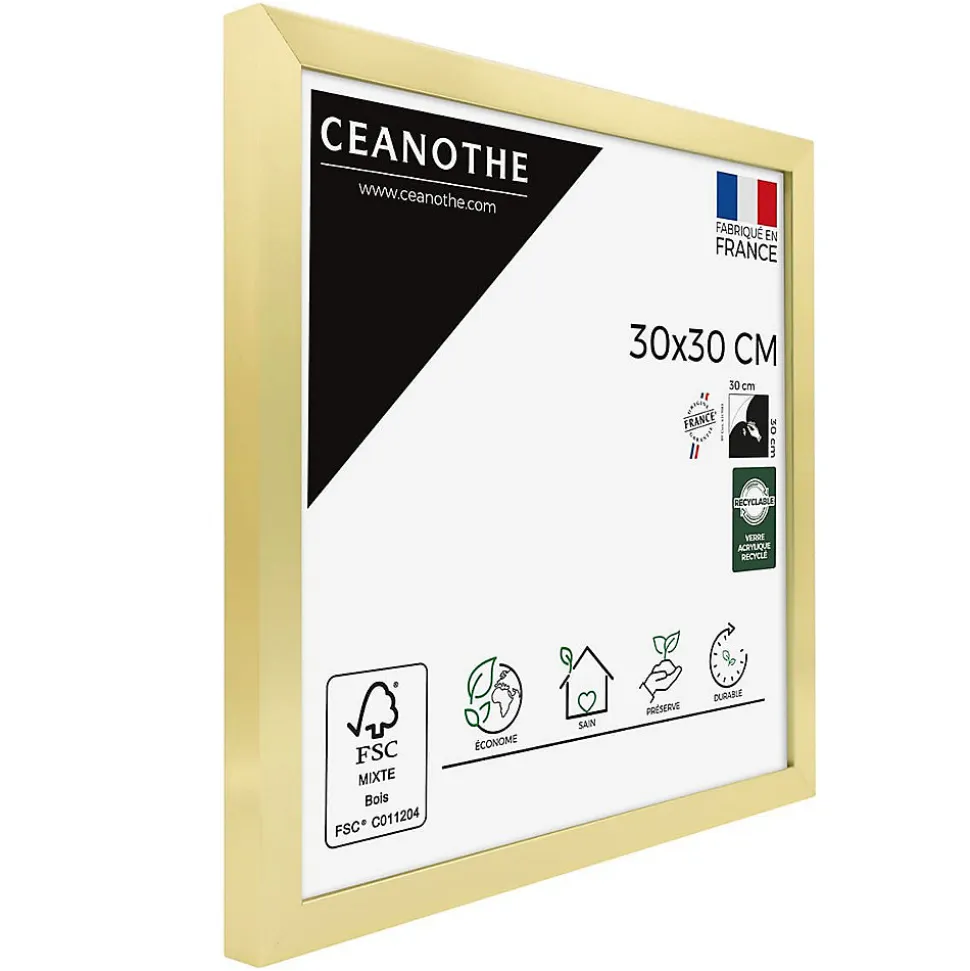 Cadre photo precious doré 30x30 cm Fabriqué en France