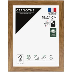 Cadre photo precious noyer 18x24 cm Fabriqué en France