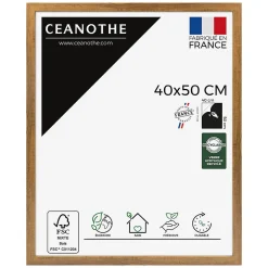 Cadre photo precious noyer 40x50 cm Fabriqué en France
