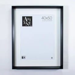 Cadre photo Roma style contemporain design noir l.40xH.50cm