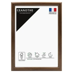Cadre photo shelter ébène 10x15 cm Fabriqué en France