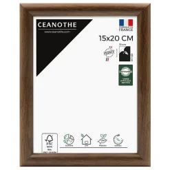 Cadre photo shelter ébène 15x20 cm Fabriqué en France