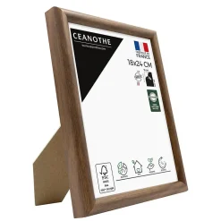 Cadre photo shelter ébène 18x24 cm Fabriqué en France