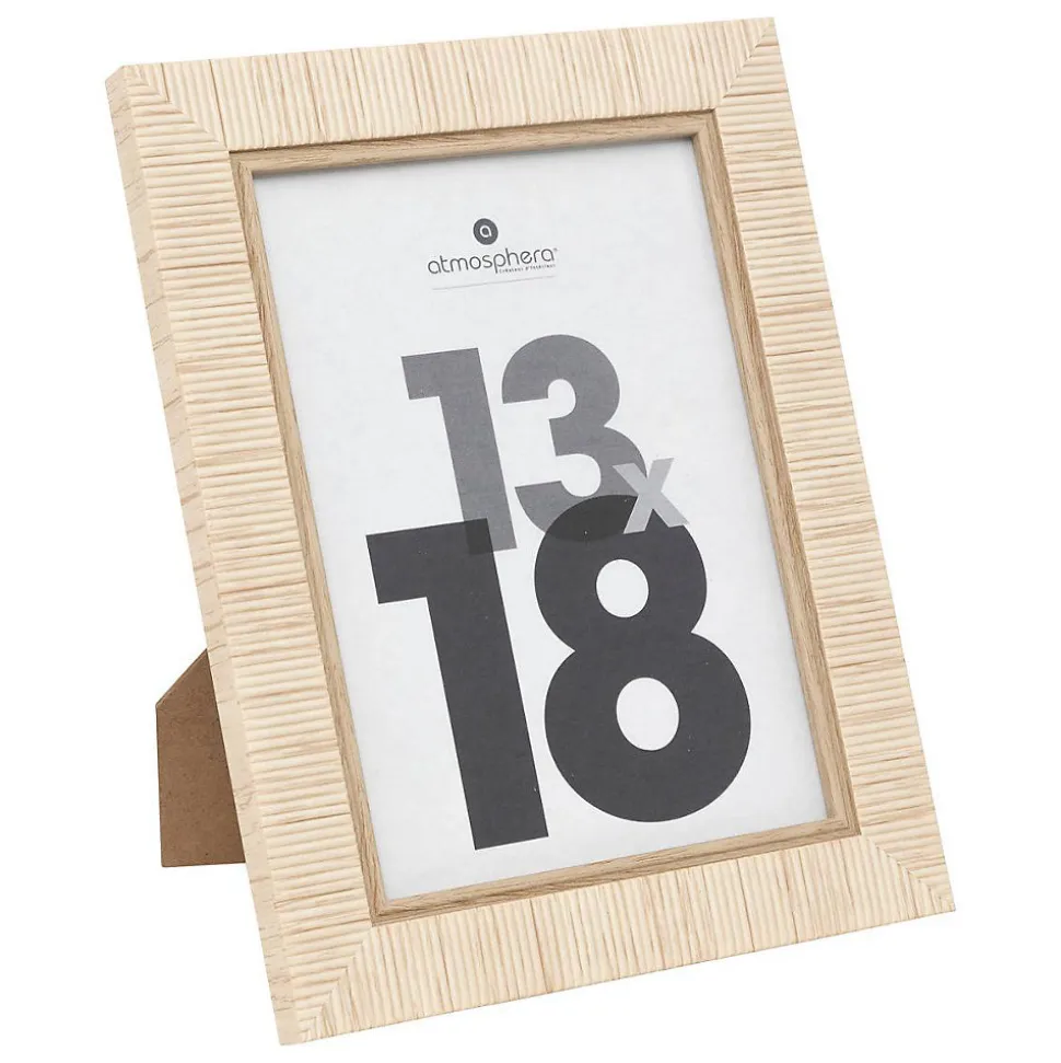 Cadre photo Théa beige 13x18cm - Atmosphera