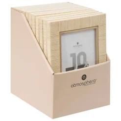 Cadre photo Théa beige 10x15cm - Atmosphera