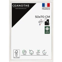 Cadre photo vittoria blanc 50x70 cm Fabriqué en France