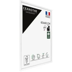 Cadre photo vittoria blanc 60x80 cm Fabriqué en France