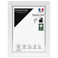 Cadre photo vittoria blanc 13x18 cm Fabriqué en France