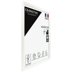 Cadre photo vittoria blanc 40x50 cm Fabriqué en France
