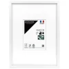 Cadre photo wild blanc 30x40 cm avec passe-partout 15x20 cm Fabriqué en France