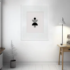 Cadre photo wild blanc 60x80 cm avec passe-partout 40x50 cm Fabriqué en France