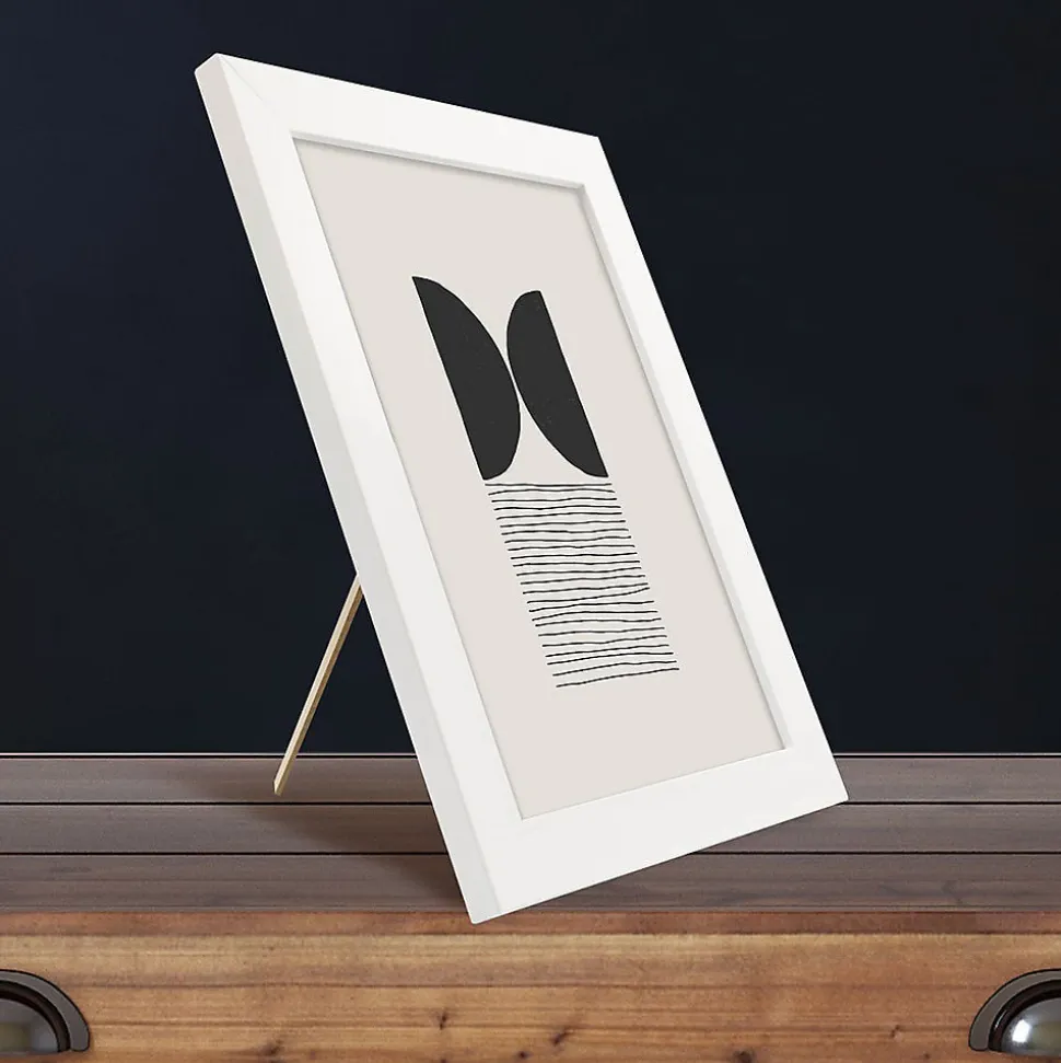 Cadre photo wild ébène 40x50 cm avec passe-partout 20x30 cm Fabriqué en France