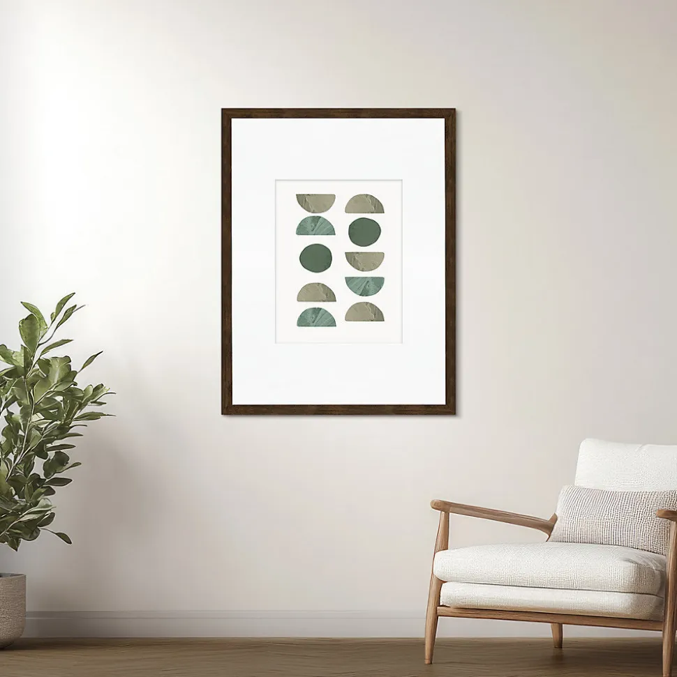 Cadre photo wild ébène 50x70 cm avec passe-partout 30x40 cm Fabriqué en France