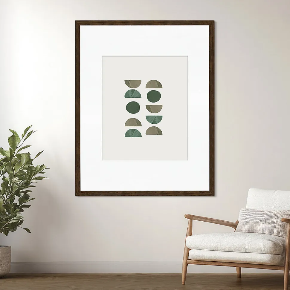 Cadre photo wild ébène 60x80 cm avec passe-partout 40x50 cm Fabriqué en France