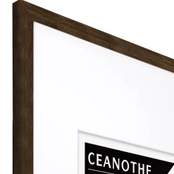 Cadre photo wild ébène 60x80 cm avec passe-partout 40x50 cm Fabriqué en France