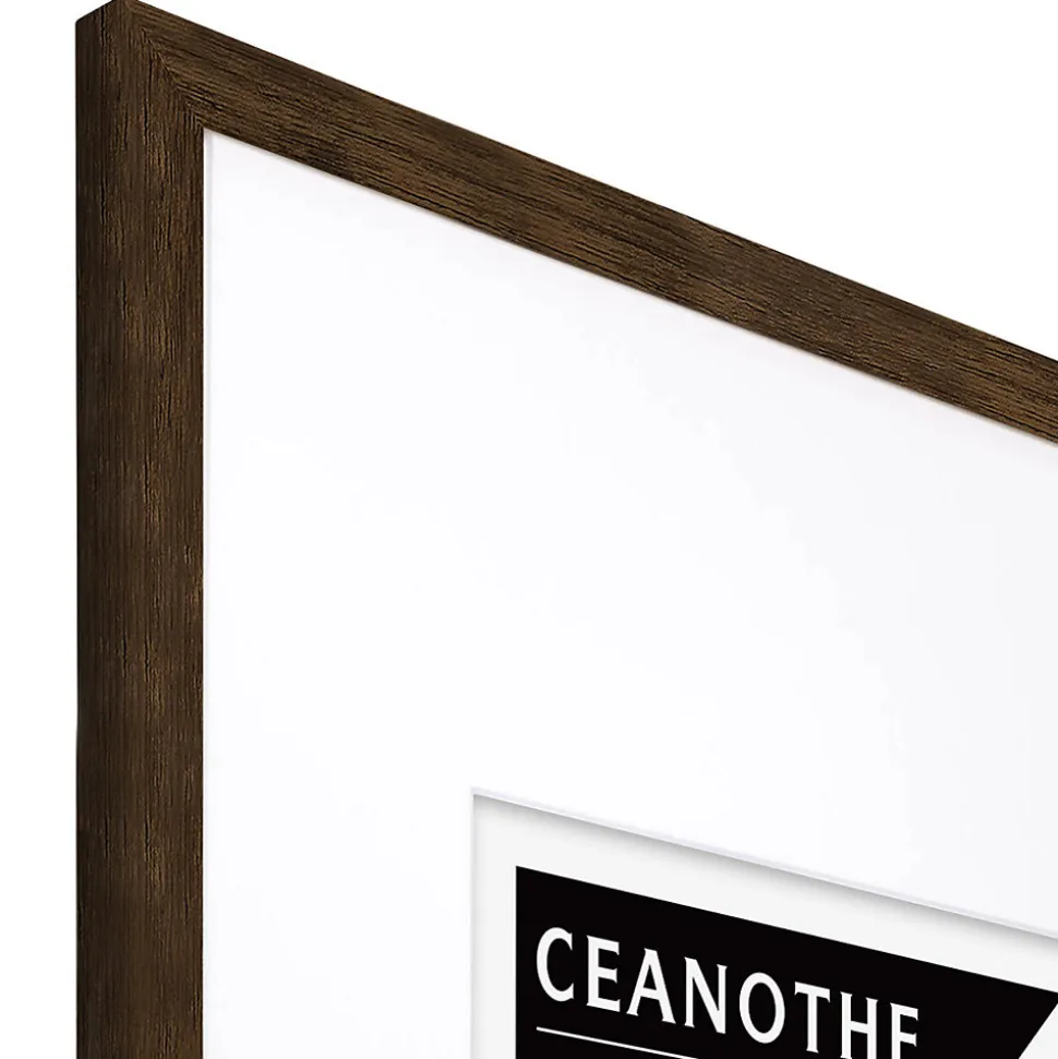 Cadre photo wild ébène 60x80 cm avec passe-partout 40x50 cm Fabriqué en France