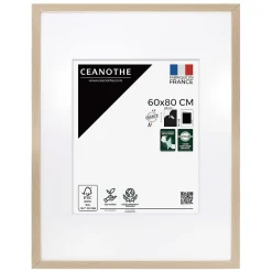 Cadre photo wild brut 60x80 cm avec passe-partout 40x50 cm Fabriqué en France