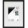 Cadre photo wild noir 50x70 cm avec passe-partout 30x40 cm Fabriqué en France